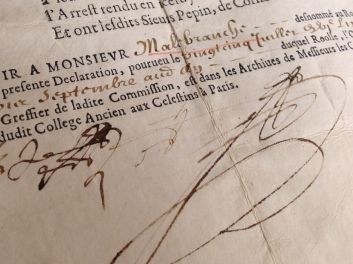 François Malebranche, Jean Pepin, Jean de Cornoaille, Firmin du Fresne, Jacques de La Bretonniere, Louis XIV/ Ludwig XIV.: Extrait des registres du greffe de la commission generalle, establie au conseil pour la recherche des usurpateurs du titre de noblesse