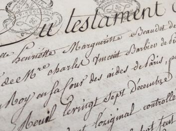 Testament de Marguérite Baudet de Beaumont