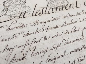 Testament de Marguérite Baudet de Beaumont